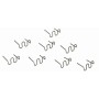 Agrafes de soudage plastique 500 pièces KD10766