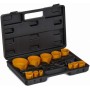 Jeu de scies cloches pour bois et métal, 17 pièces, 19-76 mm + adaptateur KD10758