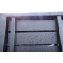 Portail noir coulissant Acier Cazals