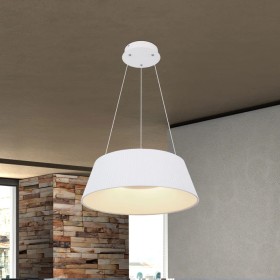 Suspension Globo Lighting Crotone en métal blanc