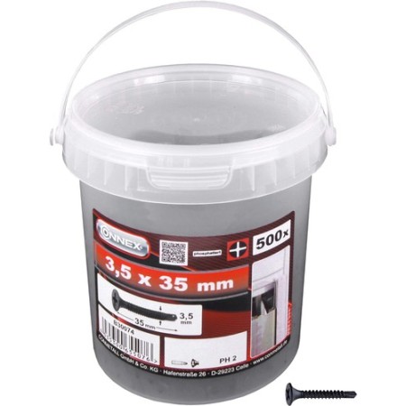 500 Vis auto-forantes pour plaque de plâtre 3,5 x 35 mm
