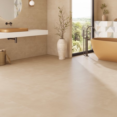 4.24m2 de carrelage sol/mur intérieur effet béton nude Olympia