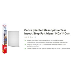Moustiquaire Cadre pliable télescopique