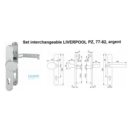 Set de porte d'entrée interchangeable