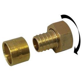 Raccord pour tuyau à glissement / à visser F/F D.16 x 3/4" (20 x 27) mm