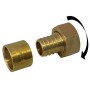 Raccord pour tuyau à glissement / à visser F/F D.16 x 3/4" (20 x 27) mm