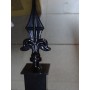 Poteau noir en acier l.3 cm x H.141.2 cm à peindre