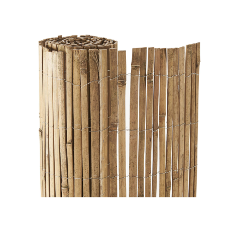 Canisse bambou fendu déco, naturelle, H.1.5 x L.3 m, NATERIAL