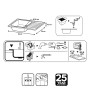 Evier en inox 1 bac 50 x 86 cm