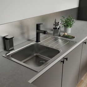 Evier en inox 1 bac 50 x 86 cm