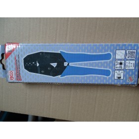 Pince à sertir BGS pour cosses de câbles non isolées de 0,5 à 6 mm² avec fonction cliquet