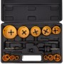 Jeu de scies cloches pour bois et métal, 17 pièces, 19-76 mm + adaptateur KD10758
