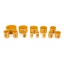 Jeu de scies cloches pour bois et métal, 17 pièces, 19-76 mm + adaptateur KD10758