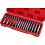 Jeu de 22 embouts cannelés M4-M18. KD10539