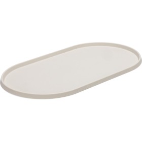 Bol à nourriture pour chien - Silicone - Beige .