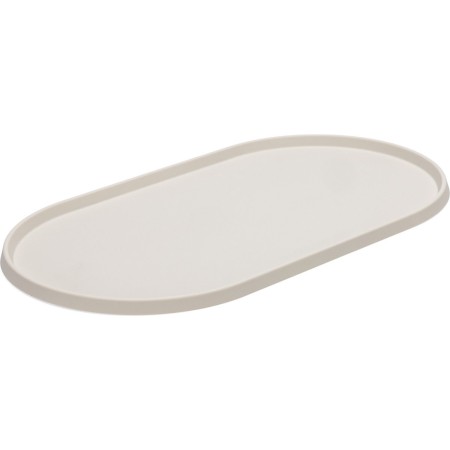 Bol à nourriture pour chien - Silicone - Beige .