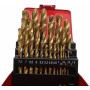 Forets en titane pour métaux, lot de 29, KD10344
